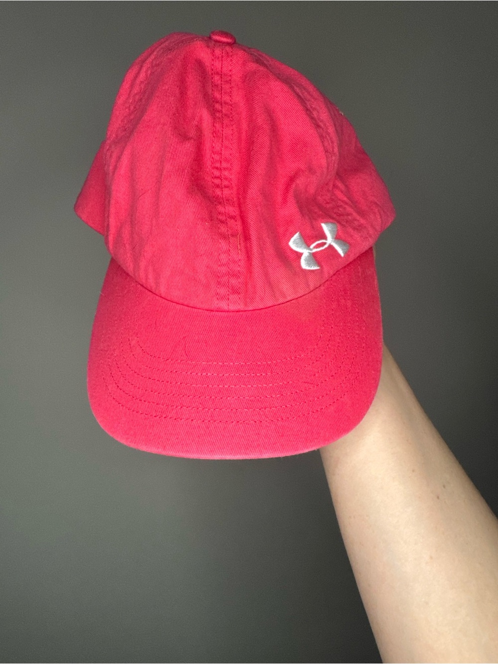 Under Armour Youth Pink Red Baseball Cap Hat OSFA Adjustable Girls
